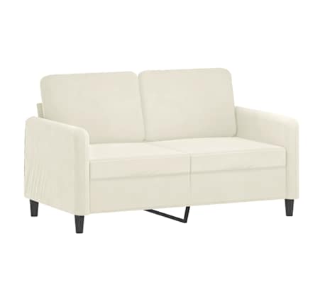vidaXL Ensemble de canap&eacute;s 3 pcs cr&egrave;me velours