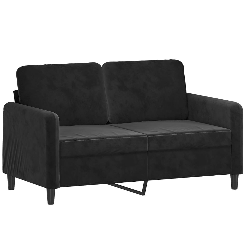 vidaXL 3-delige Loungeset fluweel zwart afbeelding