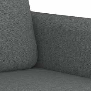 3dílná sedací souprava s poduškami tmavě šedá textil - obrázek 6