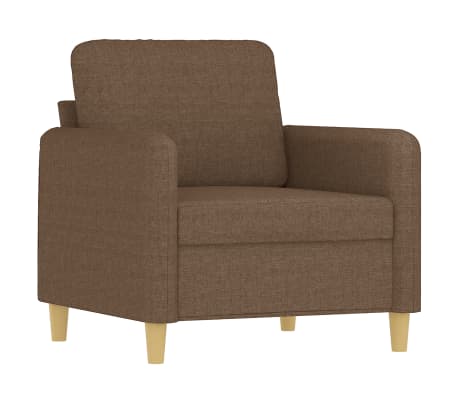 vidaXL Ensemble de canap&eacute;s 4 pcs avec coussins Marron Tissu