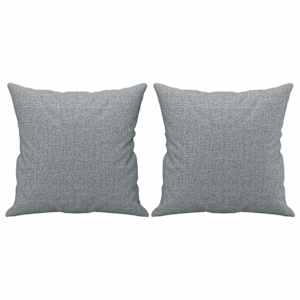 2dílná sedací souprava s polštáři světle šedá textil - obrázek 6