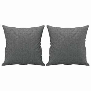 2dílná sedací souprava s polštáři tmavě šedá textil - obrázek 6