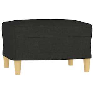 vidaXL sofas&aelig;t 3 dele med hynder stof sort