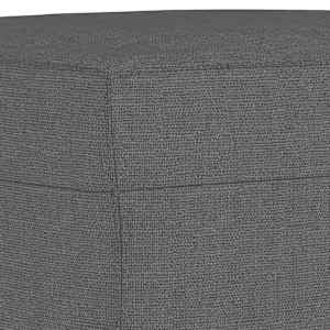 3dílná sedací souprava s polštáři tmavě šedá textil - obrázek 8