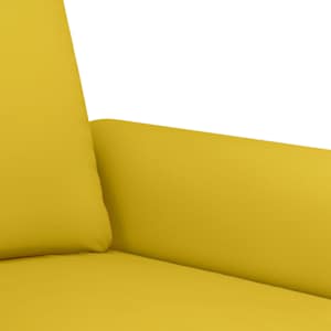 4dílná sedací souprava s poduškami žlutá samet - obrázek 7