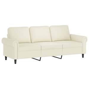 2dílná sedací souprava s polštáři krémová samet - obrázek 4