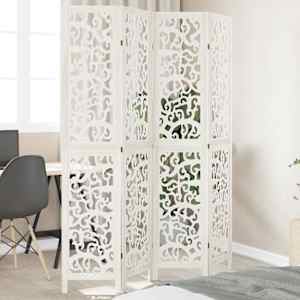 Paravan 4-delni bel trden les pavlovnije