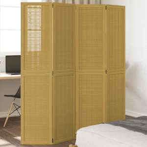 Paravan 4-delni rjav trden les pavlovnije