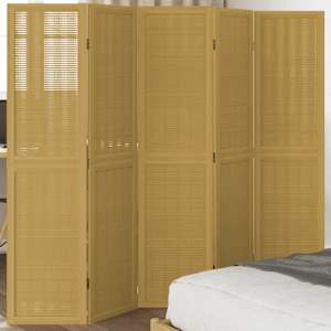 Paravan 5-delni rjav trden les pavlovnije