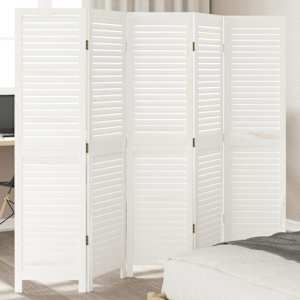 Paravan 5-delni bel trden les pavlovnije