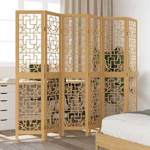 Paravan 6-delni rjav trden les pavlovnije