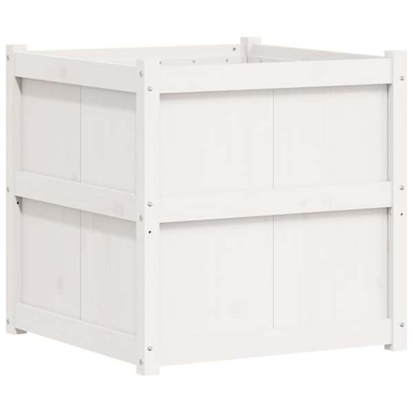 vidaXL aia taimekast, valge, 70 x 70 x 70 cm, m&auml;nnipuit