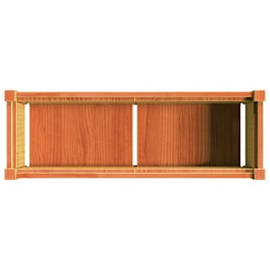 Zahradní truhlík voskově hnědý 90 x 31 x 31 cm masivní borovice - obrázek 8