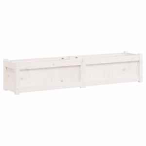 vidaXL aia taimekast, valge, 150 x 31 x 31 cm, m&auml;nnipuit