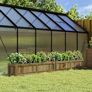 Vrtno cvetlično korito 2 kosa impregnirana borovina