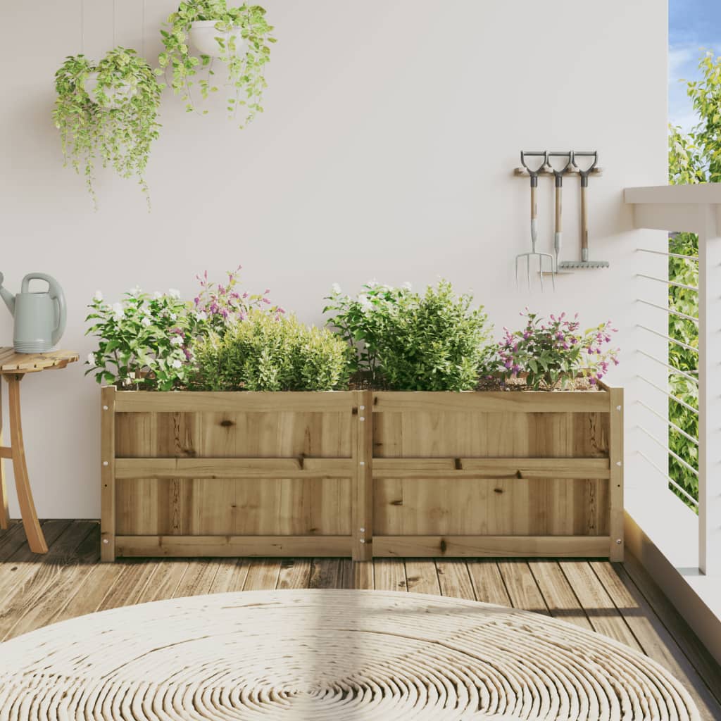 vidaXL Plantenbak 150x50x50 cm geïmpregneerd grenenhout afbeelding