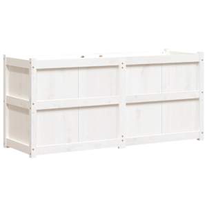 vidaXL aia taimekast, valge, 150 x 50 x 70 cm, m&auml;nnipuit