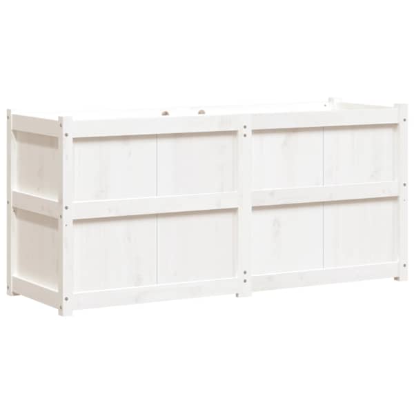 vidaXL aia taimekast, valge, 150 x 50 x 70 cm, m&auml;nnipuit