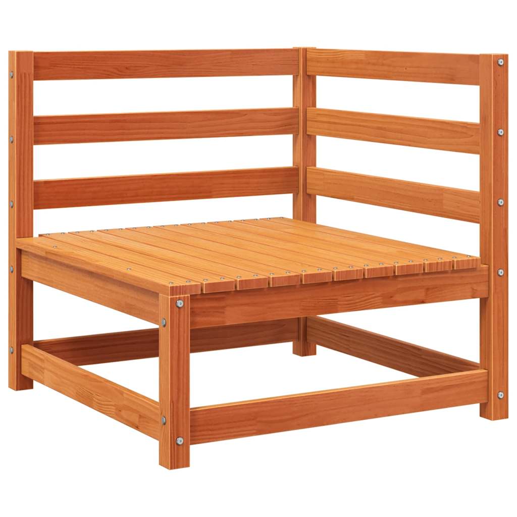 Thumbnail - vidaXL Garten-Ecksofa Wachsbraun 70x70x67 cm Massivholz Kiefer