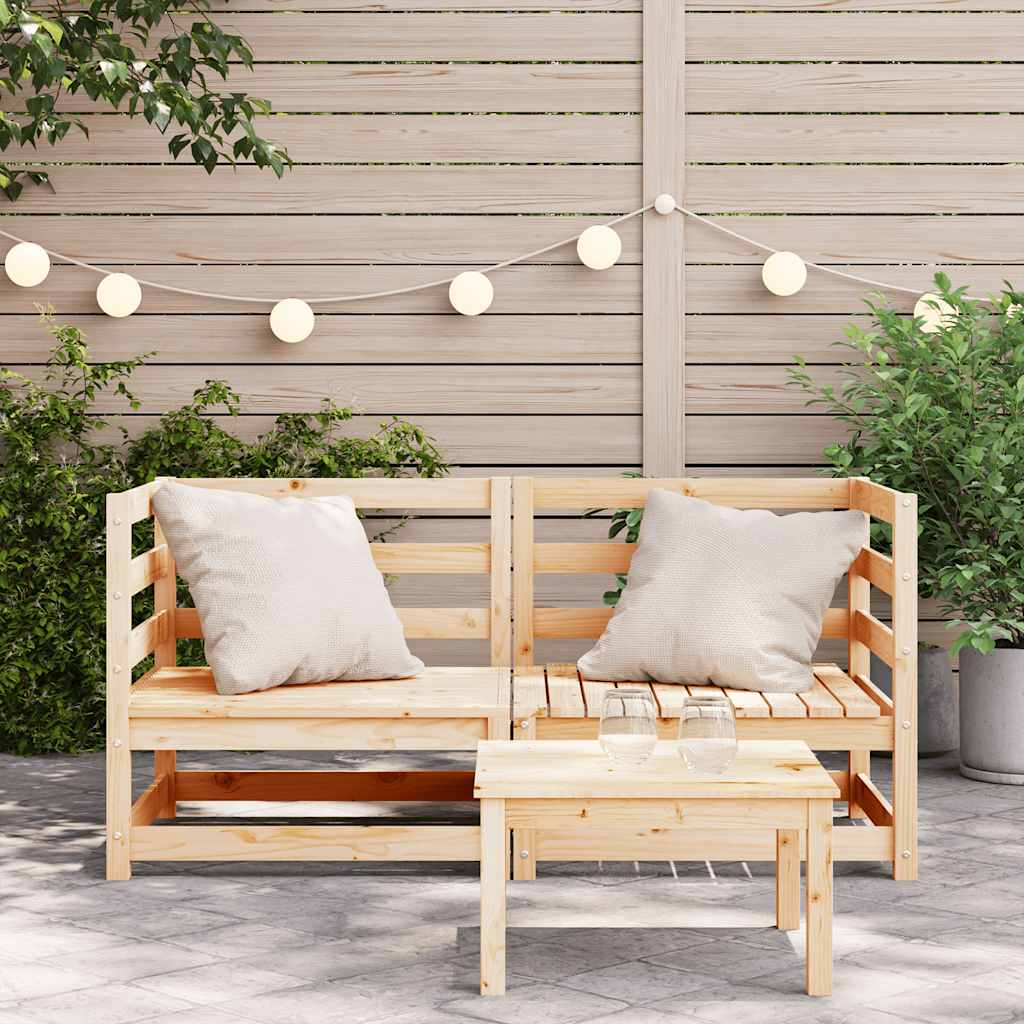 Thumbnail - vidaXL Garten-Ecksofas 2 Stk. 70x70x67 cm Massivholz Kiefer