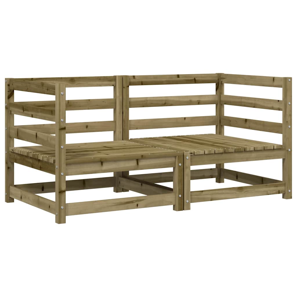 vidaXL Zahradní pohovky rohové 2 ks 70x70x67 cm impregnovaná borovice