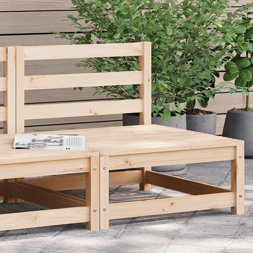 vidaXL Käsinojaton puutarhansohva 70x70x67 cm täysi mänty