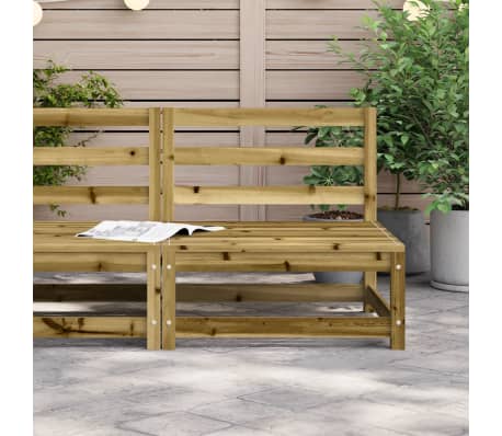 vidaXL Canapé de jardin sans accoudoirs 70x70x67 cm bois pin imprégné