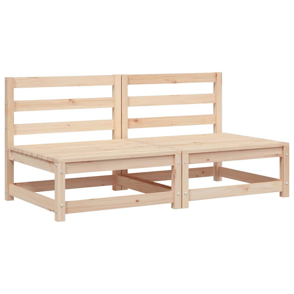 vidaXL Zahradní pohovky bez područek 2 ks 70x70x67 cm masivní borovice