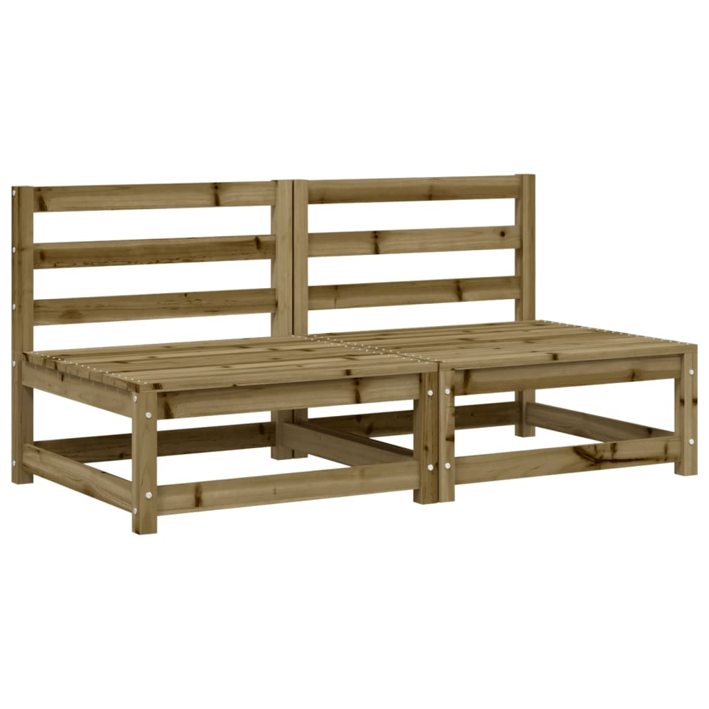 vidaXL Zahradní pohovky bez područek 2 ks 70x70x67 cm borovice