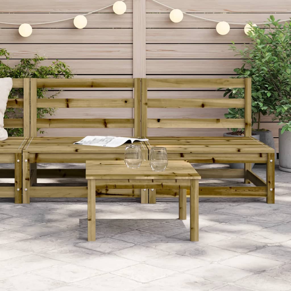 vidaXL Tuinbanken 2 st zonder armleuning 70x70x67 cm grenenhout afbeelding