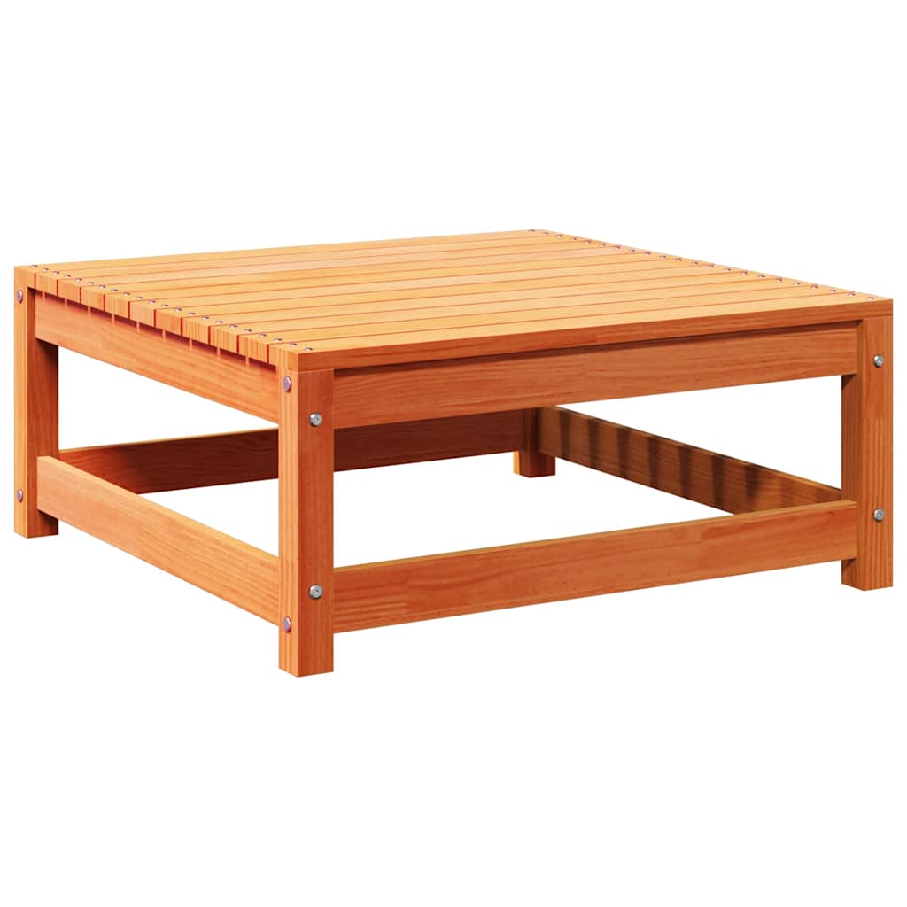 Thumbnail - vidaXL Gartenhocker Wachsbraun 70x70x30 cm Massivholz Kiefer