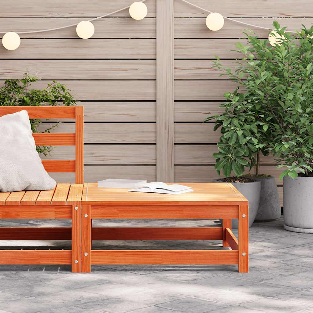 Thumbnail - vidaXL Gartenhocker Wachsbraun 70x70x30 cm Massivholz Kiefer