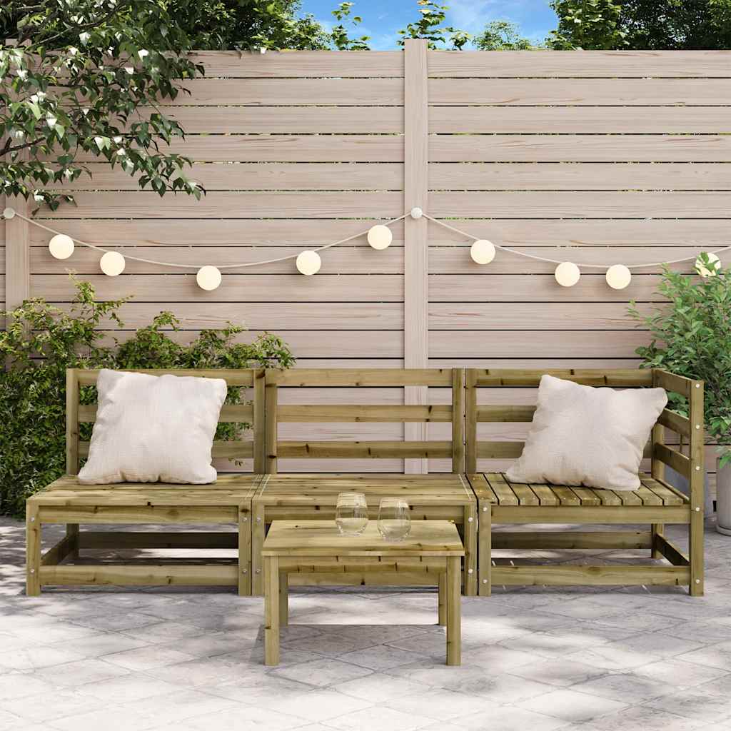 Thumbnail - vidaXL Gartensofa 3-Sitzer Kiefernholz Imprägniert