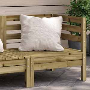 Kotni vrtni kavč trdna impregnirana borovina