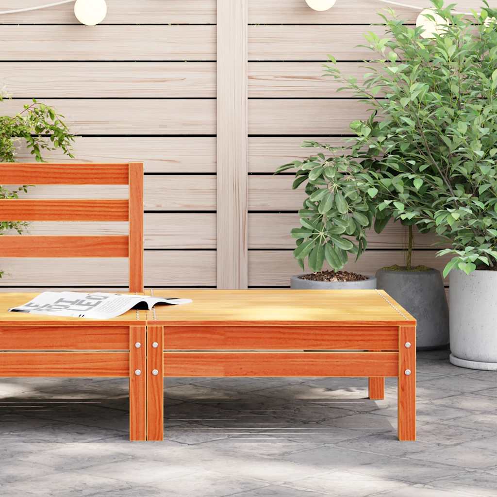 Thumbnail - vidaXL Gartenhocker Wachsbraun Massivholz Kiefer