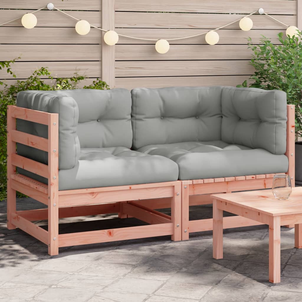 vidaXL Garten-Ecksofas mit Kissen 2 Stk. Massivholz Douglasie