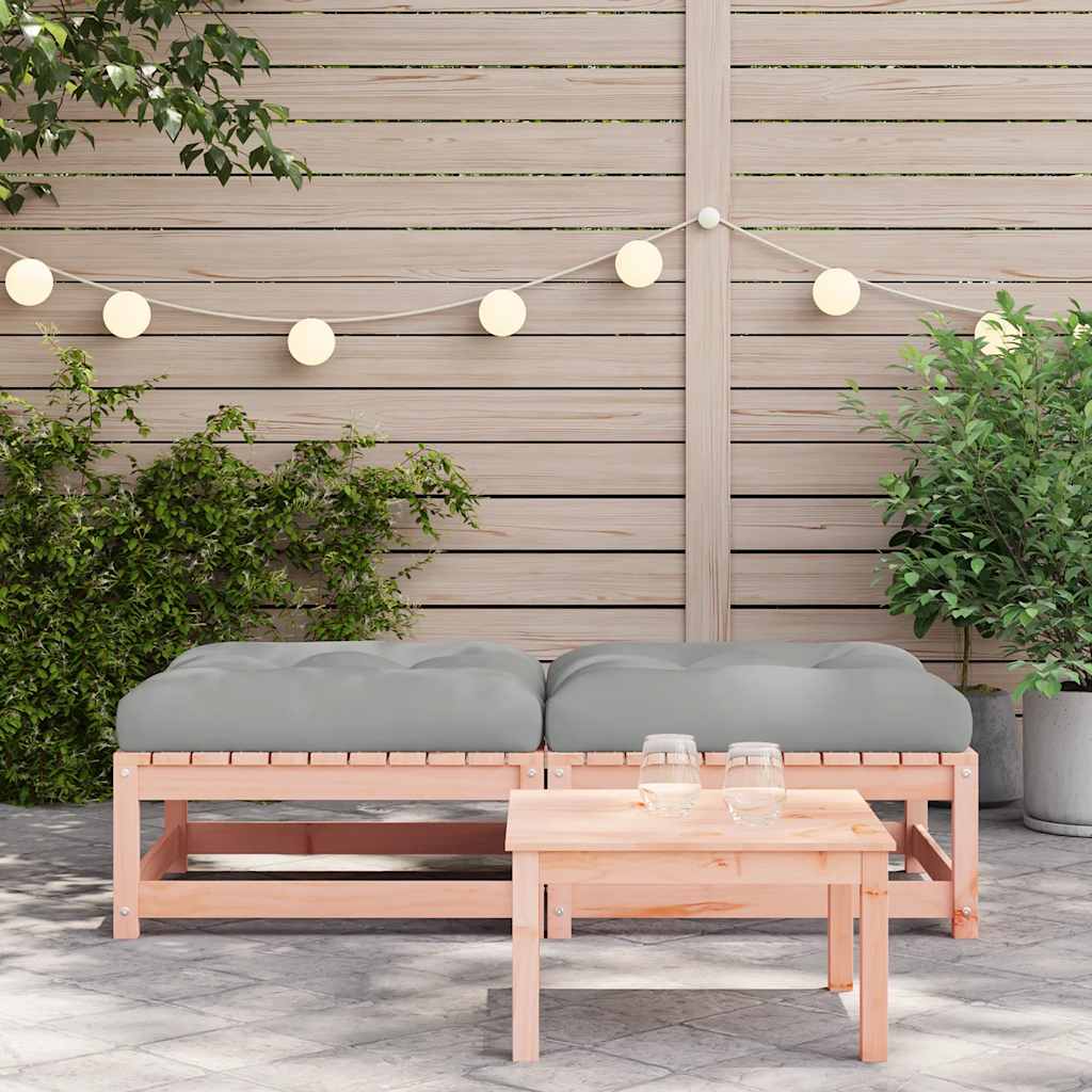 Thumbnail - vidaXL Gartenhocker mit Kissen 2 Stk. Massivholz Douglasie