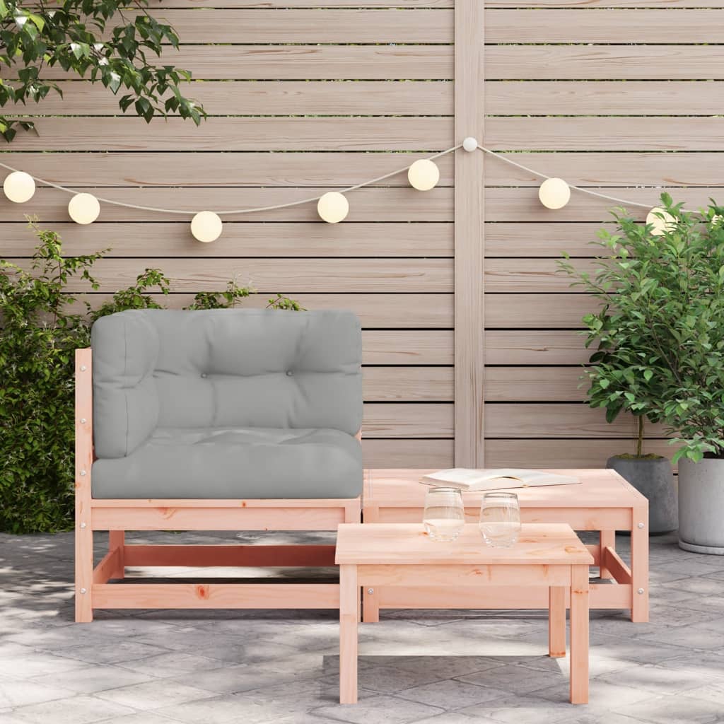Thumbnail - vidaXL Garten-Ecksofa mit Kissen und Hocker