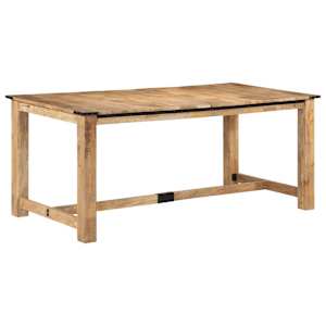 Jídelní stůl 180 x 90 x 75 cm masivní mangovníkové dřevo