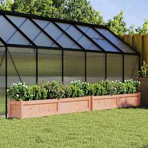 Vrtno cvetlično korito 2 kosa trden les douglas