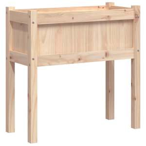 vidaXL jalgadega aia taimekast, 70 x 31 x 70 cm, m&auml;nnipuit