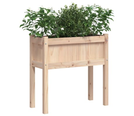 vidaXL Garden Planters 2 pcs with Legs Solid Wood Pine