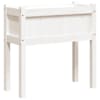 vidaXL jalgadega aia taimekast, valge, 70 x 31 x 70 cm, m&auml;nnipuit
