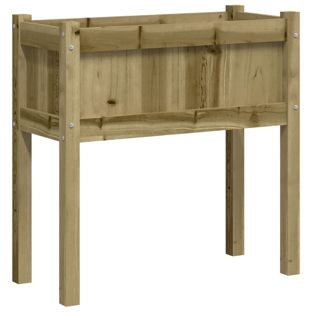 vidaXL Zahradní truhlík s nohami 70x31x70 cm impregnované borové dřevo