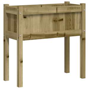 Zahradní truhlík s nohami 70x31x70 cm impregnované borové dřevo - obrázek 7