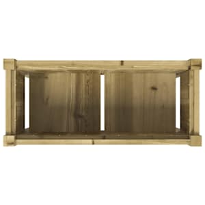 Zahradní truhlík s nohami 70x31x70 cm impregnované borové dřevo - obrázek 8