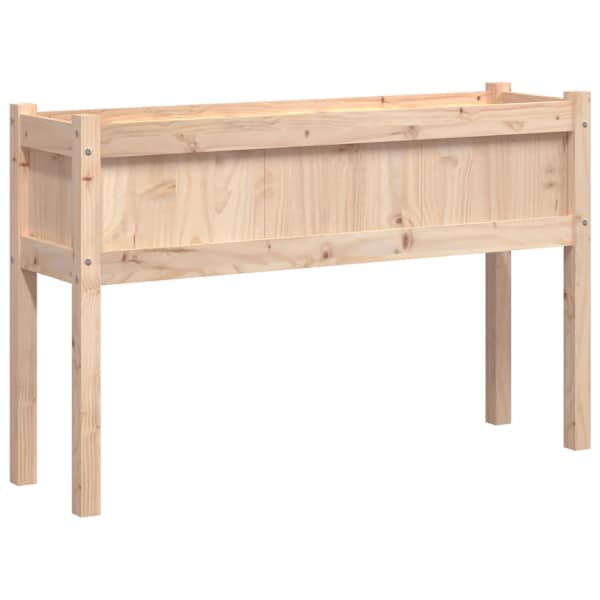 vidaXL jalgadega aia taimekast, 110x31x70 cm, m&auml;nnipuit