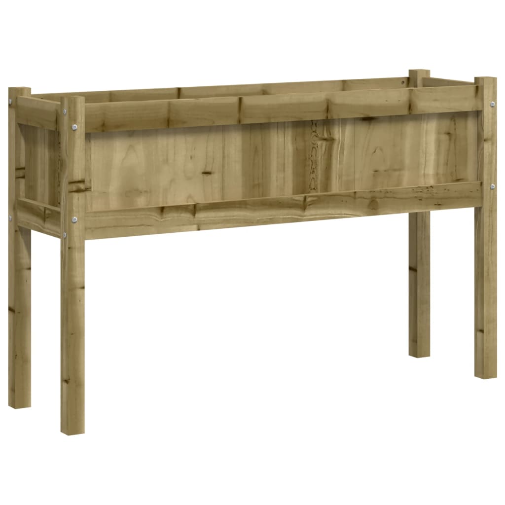 vidaXL Zahradní truhlík s nohami 110x31x70 cm impregnovaná borovice