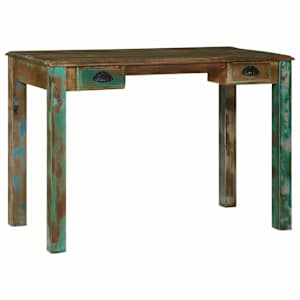 vidaXL Kirjutuslaud Pruun 112 x 55 x 76 cm Tugev taastatud puit
