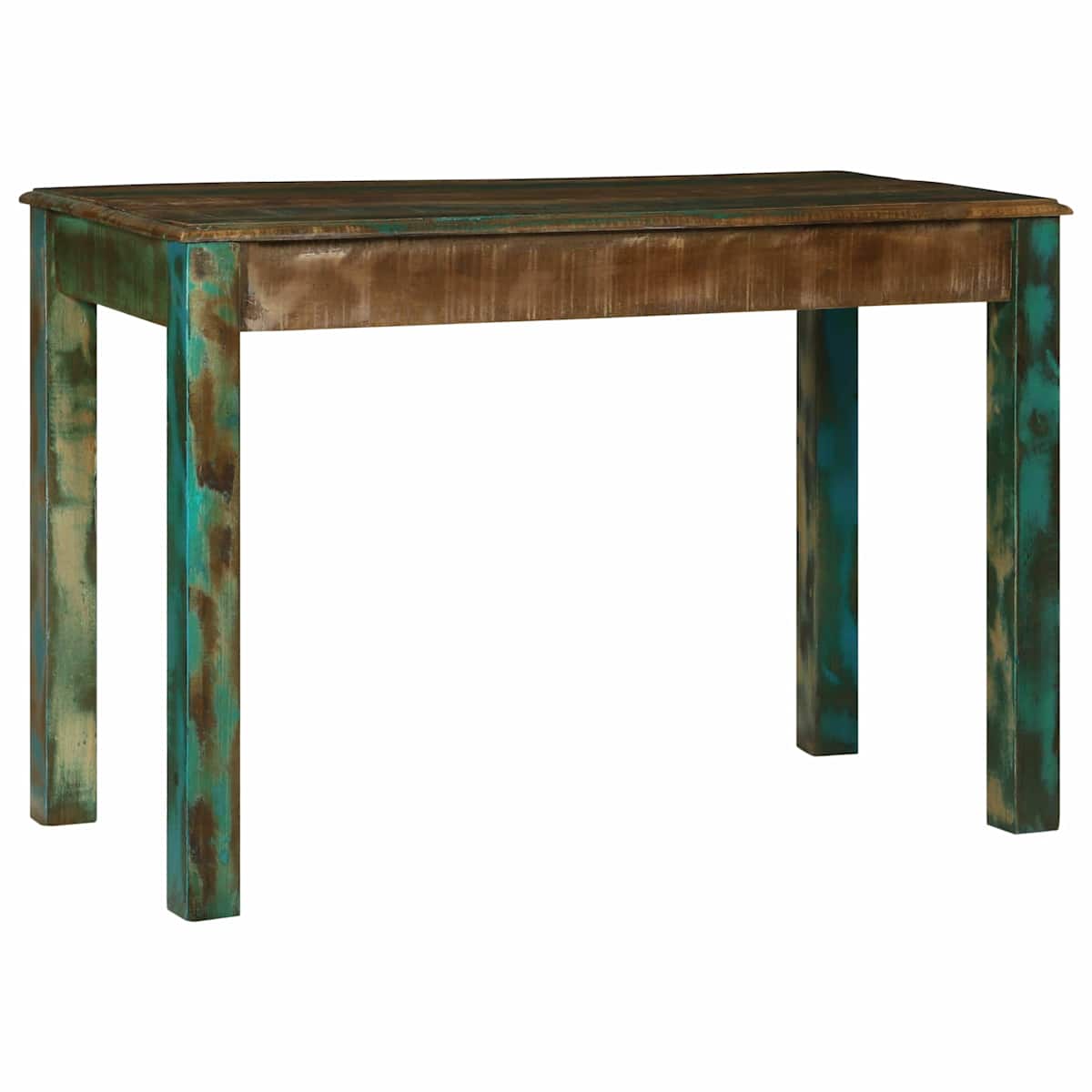 Skrivebord med skuffe Brun 112 x 55 x 76 cm Solid genbrugs træ - Billede 7